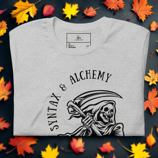 Grim Syntax | Airlume Cotton T-Shirt Women's T-Shirt Syntax & Alchemy Athletic Heather XS 