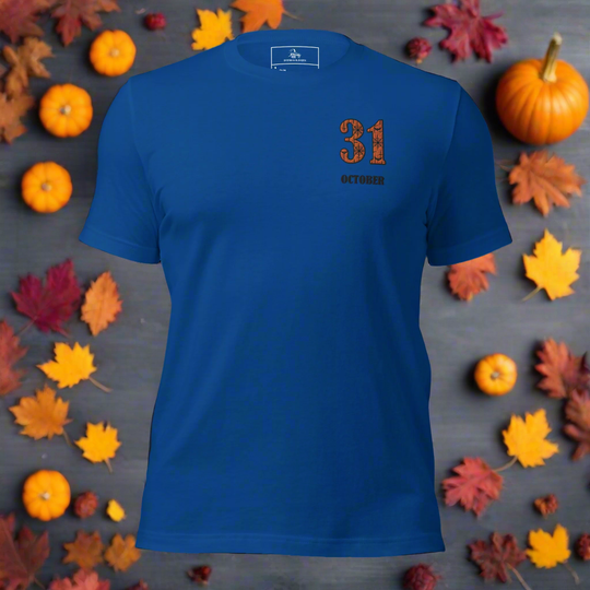 31 October | Airlume Cotton T-Shirt | Embroidered - Syntax & Alchemy