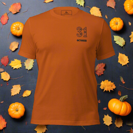 31 October | Airlume Cotton T-Shirt | Embroidered - Syntax & Alchemy