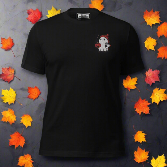 Ghost Hipster | Airlume Cotton T-Shirt | Embroidered - Syntax & Alchemy