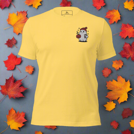 Ghost Hipster | Airlume Cotton T-Shirt | Embroidered - Syntax & Alchemy