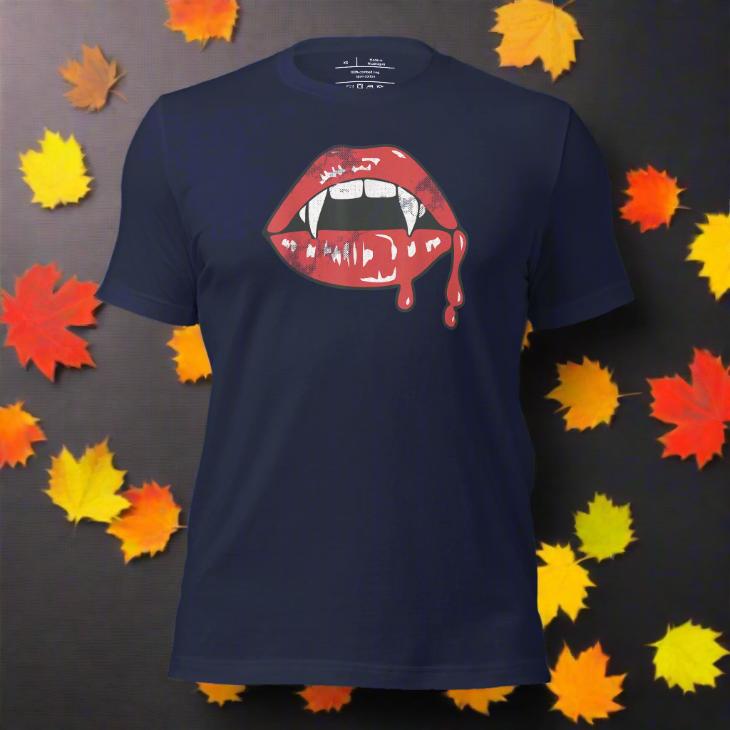 Vampire Kiss | Airlume Cotton T-Shirt - Syntax & Alchemy