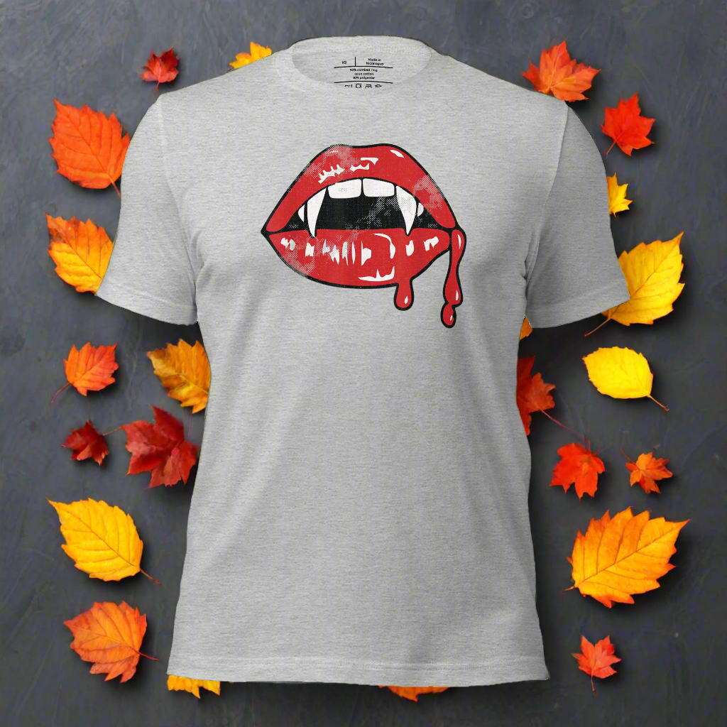 Vampire Kiss | Airlume Cotton T-Shirt - Syntax & Alchemy