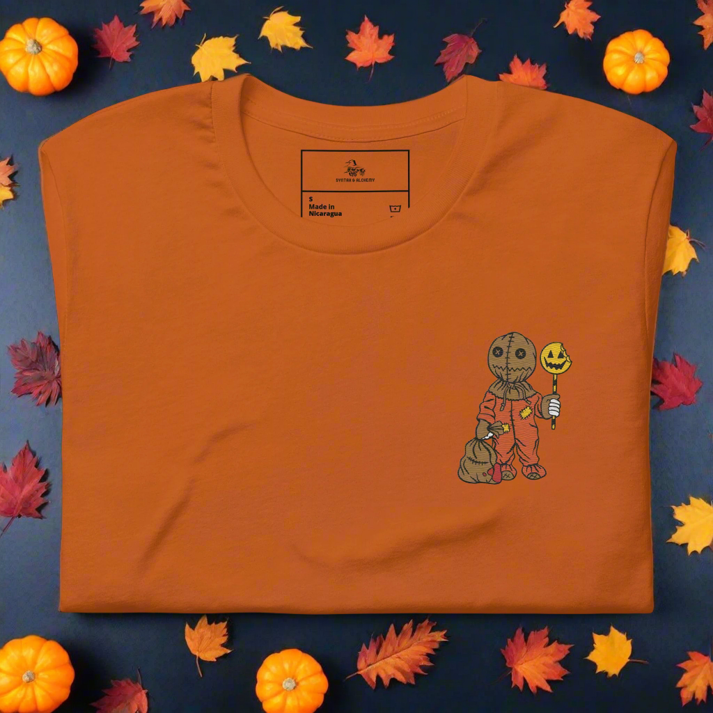 Samhain | Airlume Cotton T-Shirt | Embroidered - Syntax & Alchemy