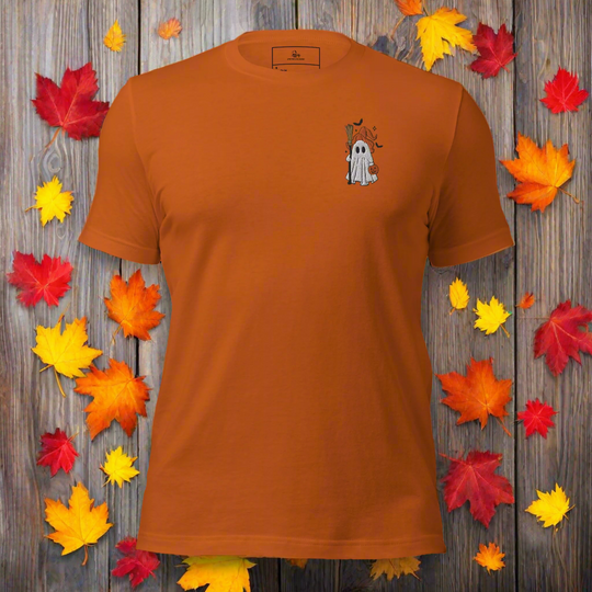 Ghost Witch | Airlume Cotton T-Shirt | Embroidered - Syntax & Alchemy