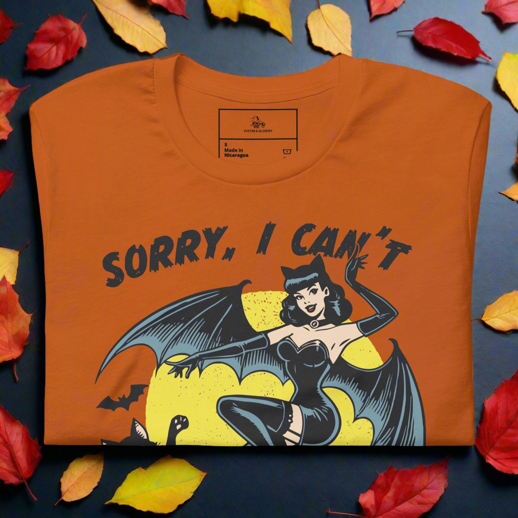 Sorry, I Can't | Airlume Cotton T-Shirt - Syntax & Alchemy