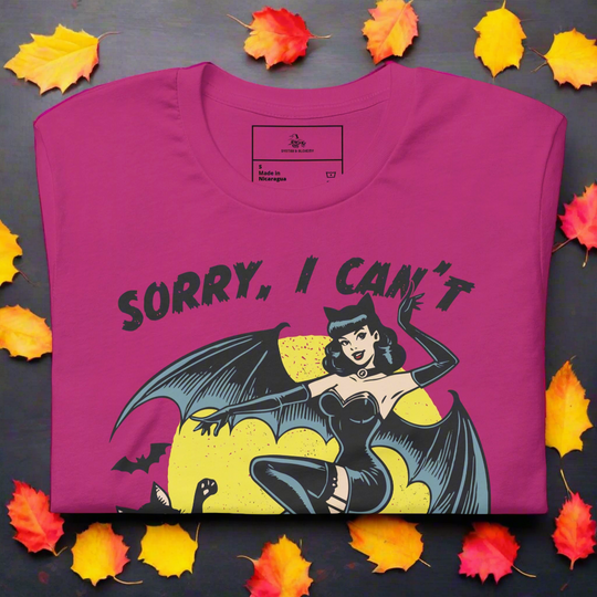 Sorry, I Can't | Airlume Cotton T-Shirt - Syntax & Alchemy