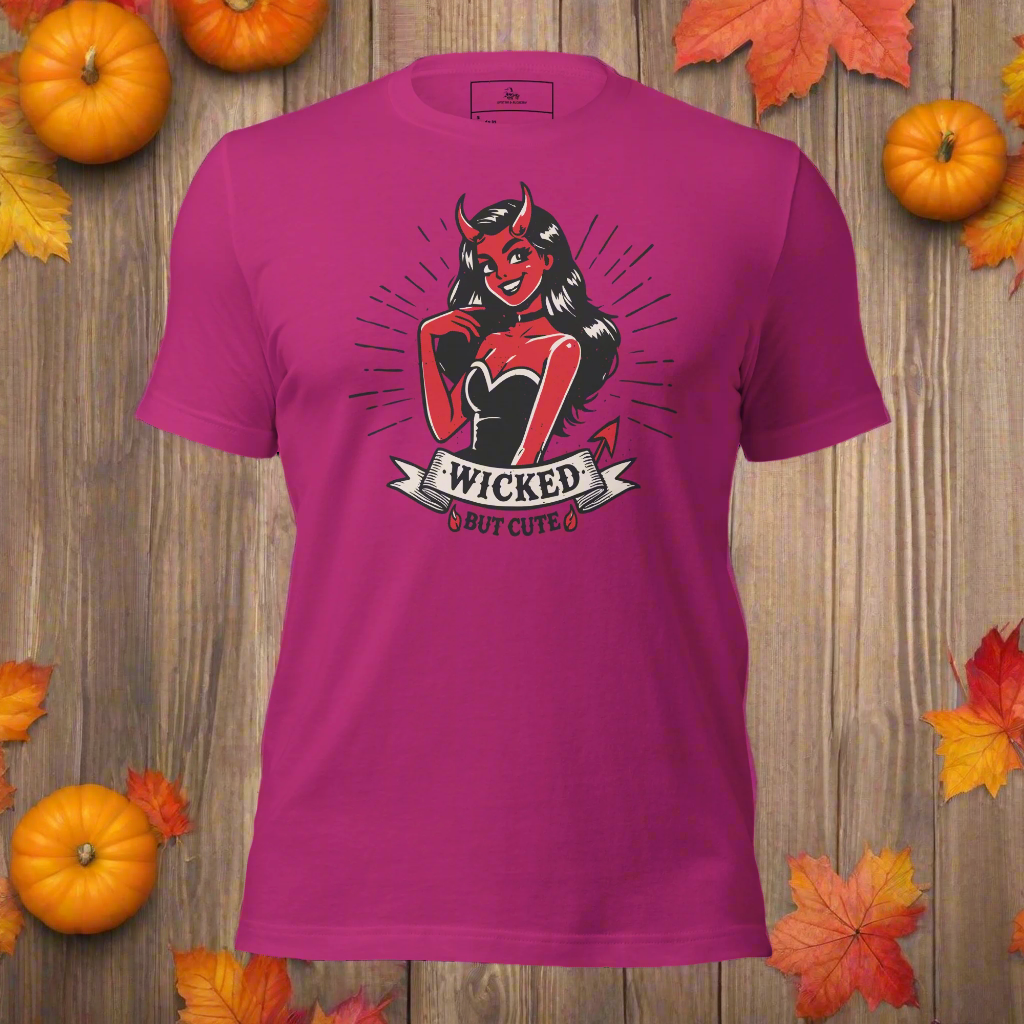 Wicked But Cute | Airlume Cotton T-Shirt - Syntax & Alchemy