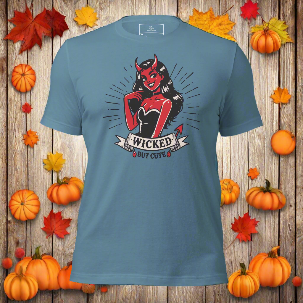 Wicked But Cute | Airlume Cotton T-Shirt - Syntax & Alchemy