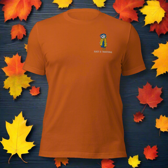 Black Is Traditional | Airlume Cotton T-Shirt | Embroidered | White Variant - Syntax & Alchemy