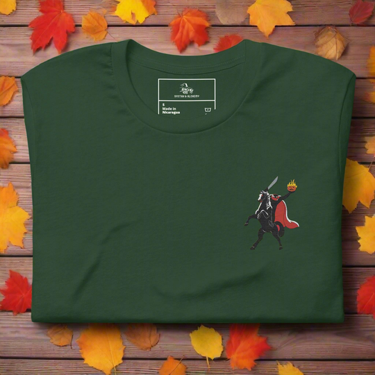 Headless Horseman | Airlume Cotton T-Shirt | Embroidered - Syntax & Alchemy