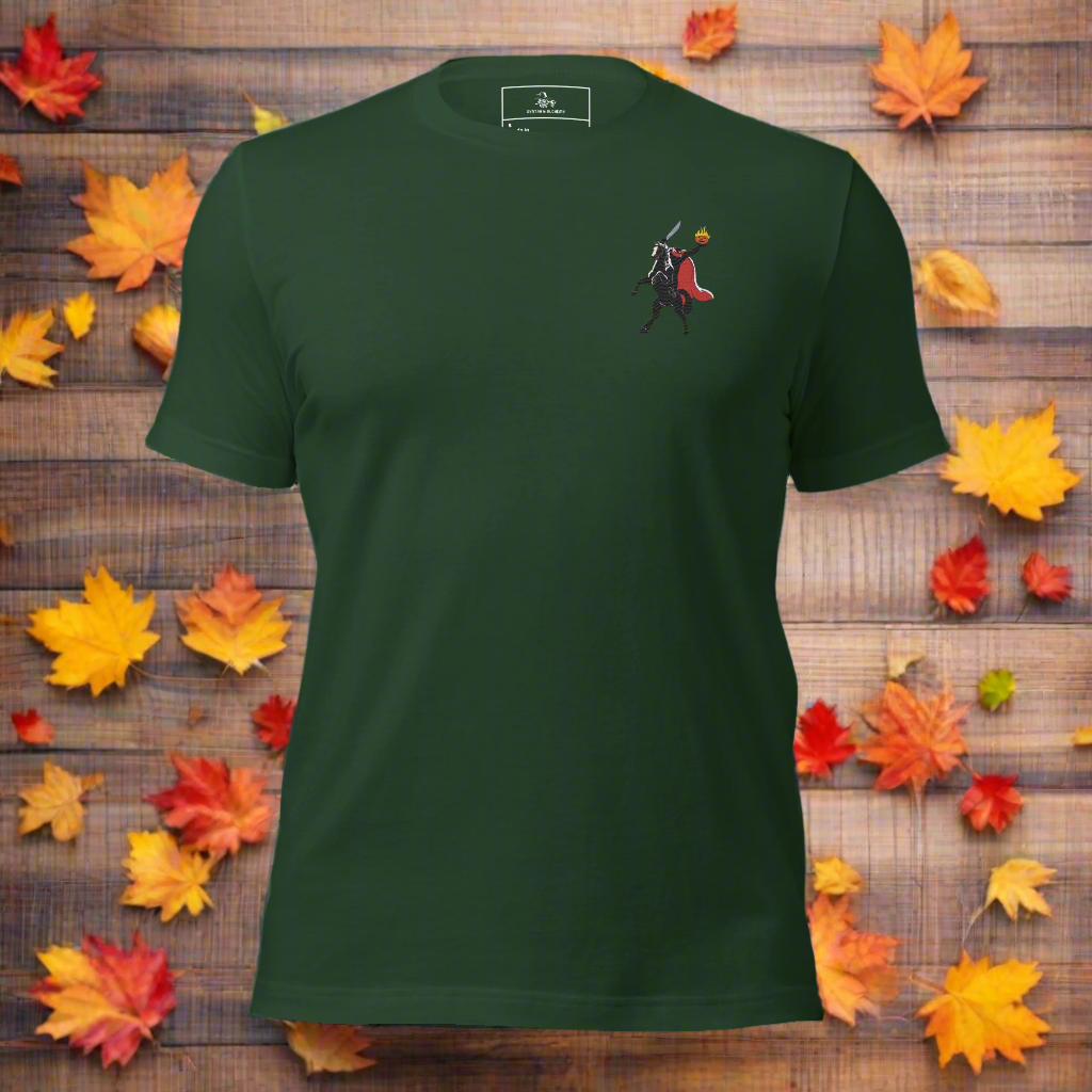 Headless Horseman | Airlume Cotton T-Shirt | Embroidered - Syntax & Alchemy