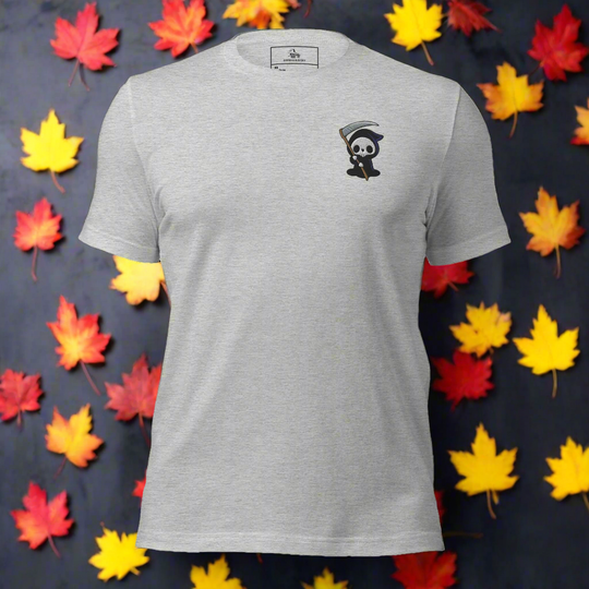 Grim Reaper | Airlume Cotton T-Shirt | Embroidered - Syntax & Alchemy