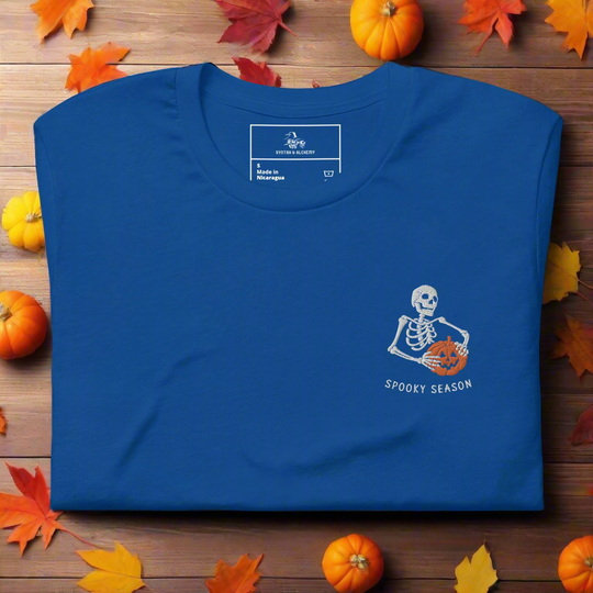 Spooky Season | Airlume Cotton T-Shirt | Embroidered - Syntax & Alchemy