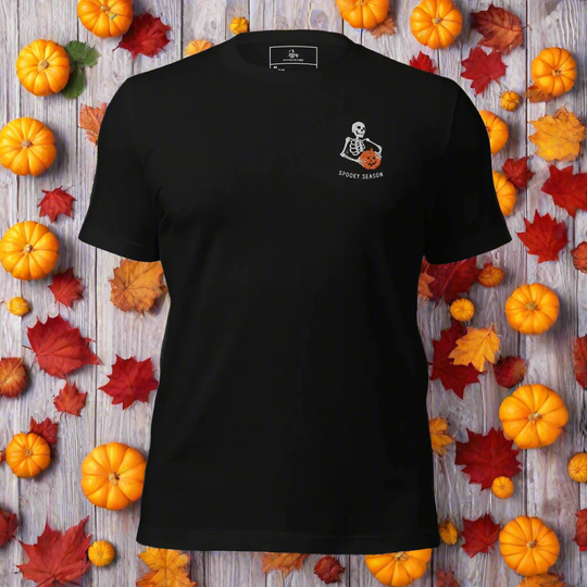 Spooky Season | Airlume Cotton T-Shirt | Embroidered - Syntax & Alchemy