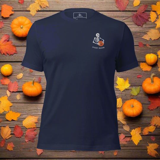 Spooky Season | Airlume Cotton T-Shirt | Embroidered - Syntax & Alchemy