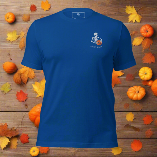 Spooky Season | Airlume Cotton T-Shirt | Embroidered - Syntax & Alchemy