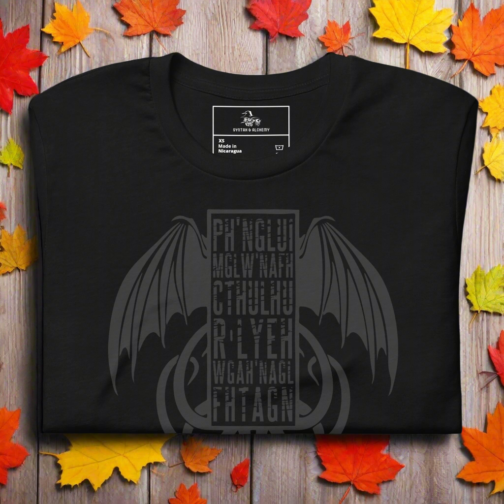 Cthulhu | Airlume Cotton T-Shirt - Syntax & Alchemy