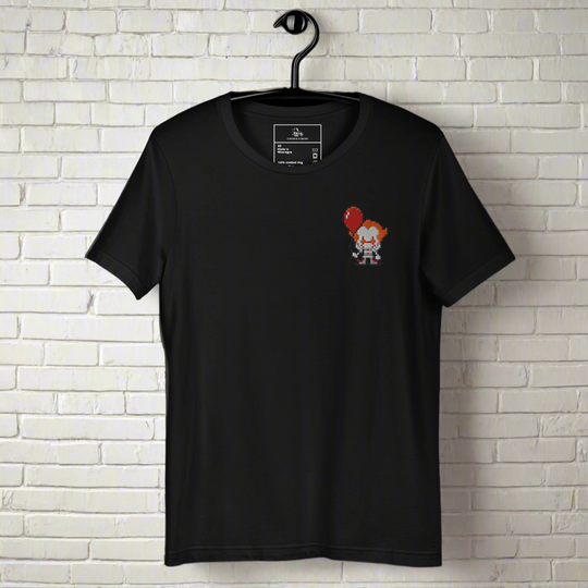 Pennywise Pixel | Airlume Cotton T-Shirt | Embroidered - Syntax & Alchemy