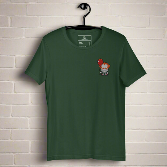 Pennywise Pixel | Airlume Cotton T-Shirt | Embroidered - Syntax & Alchemy