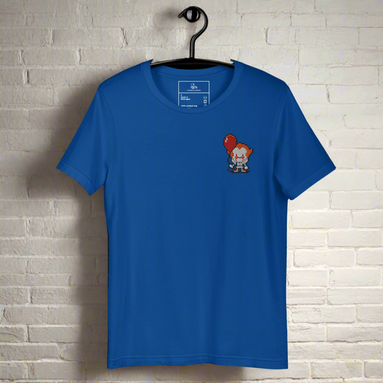 Pennywise Pixel | Airlume Cotton T-Shirt | Embroidered - Syntax & Alchemy