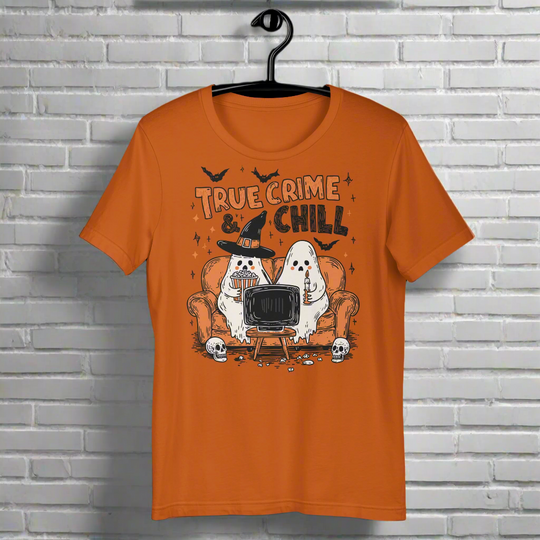 True Crime & Chill | Airlume Cotton T-Shirt - Syntax & Alchemy