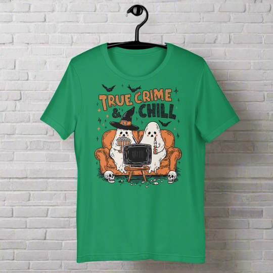 True Crime & Chill | Airlume Cotton T-Shirt - Syntax & Alchemy