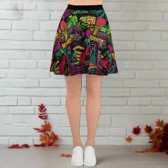 Universal Monsters | Spandex Skater Skirt - Syntax & Alchemy