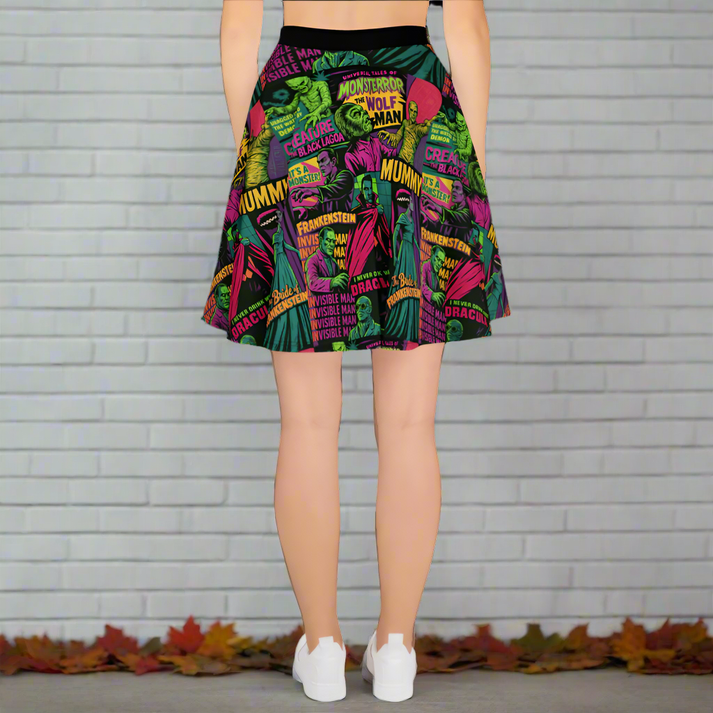 Universal Monsters | Spandex Skater Skirt - Syntax & Alchemy