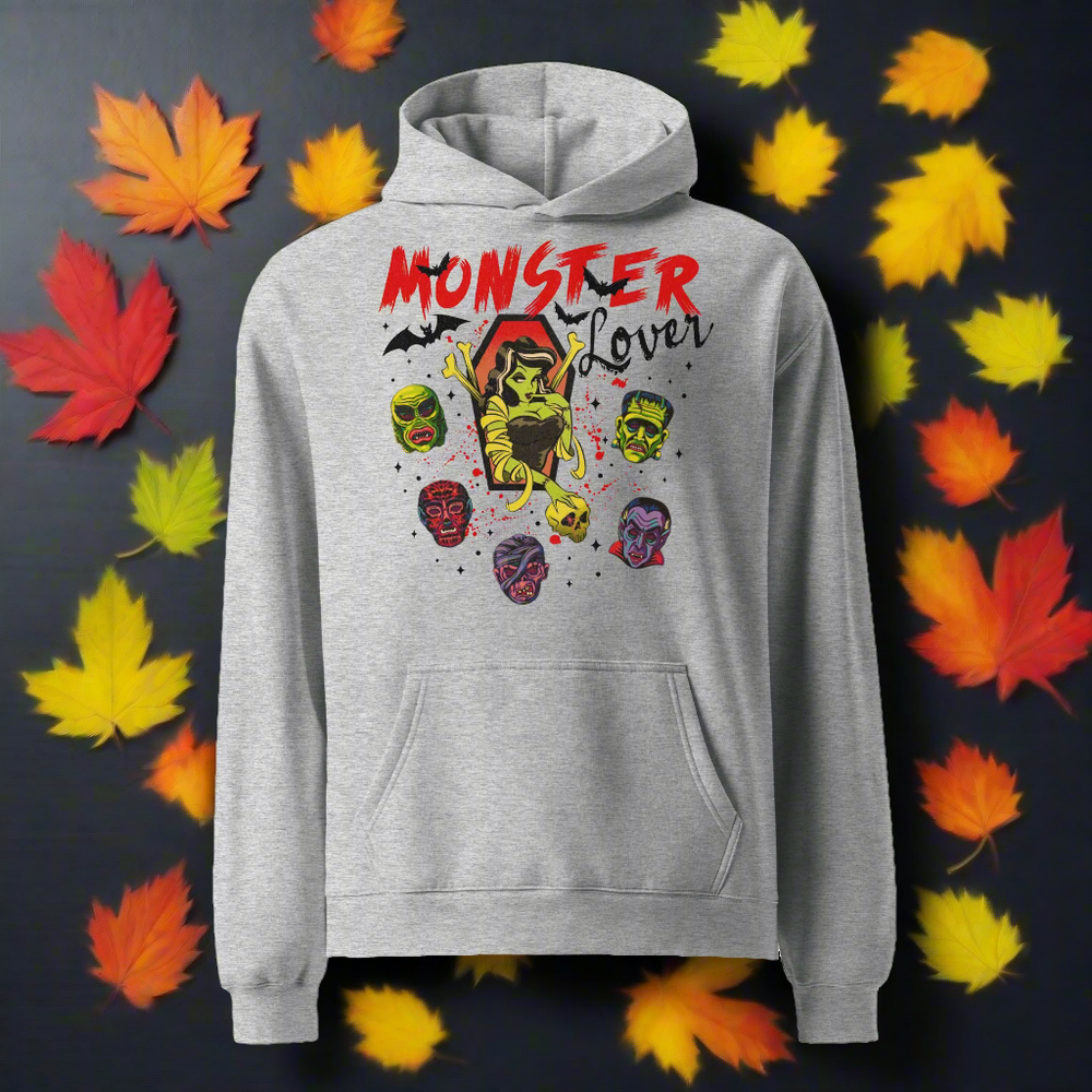 Monster Lover | Oversized Unisex Fleece Hoodie - Syntax & Alchemy