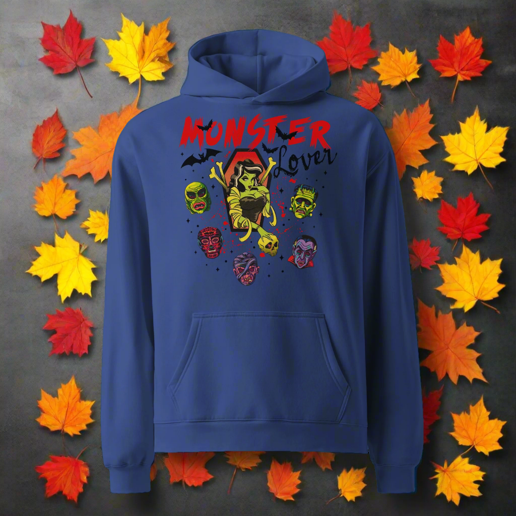 Monster Lover | Oversized Unisex Fleece Hoodie - Syntax & Alchemy