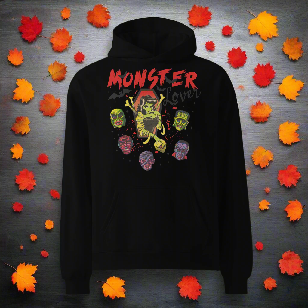 Monster Lover | Oversized Unisex Fleece Hoodie - Syntax & Alchemy