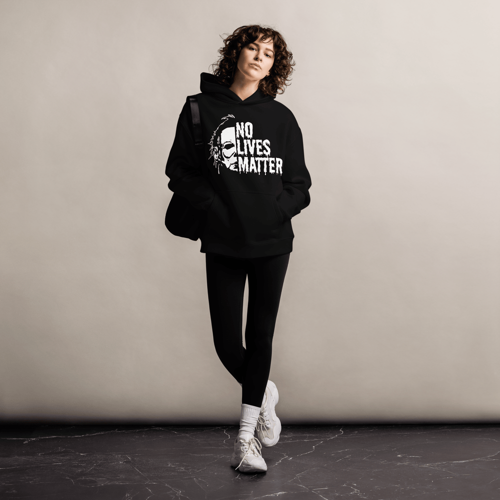 No Lives Matter | Oversized Unisex Fleece Hoodie - Syntax & Alchemy