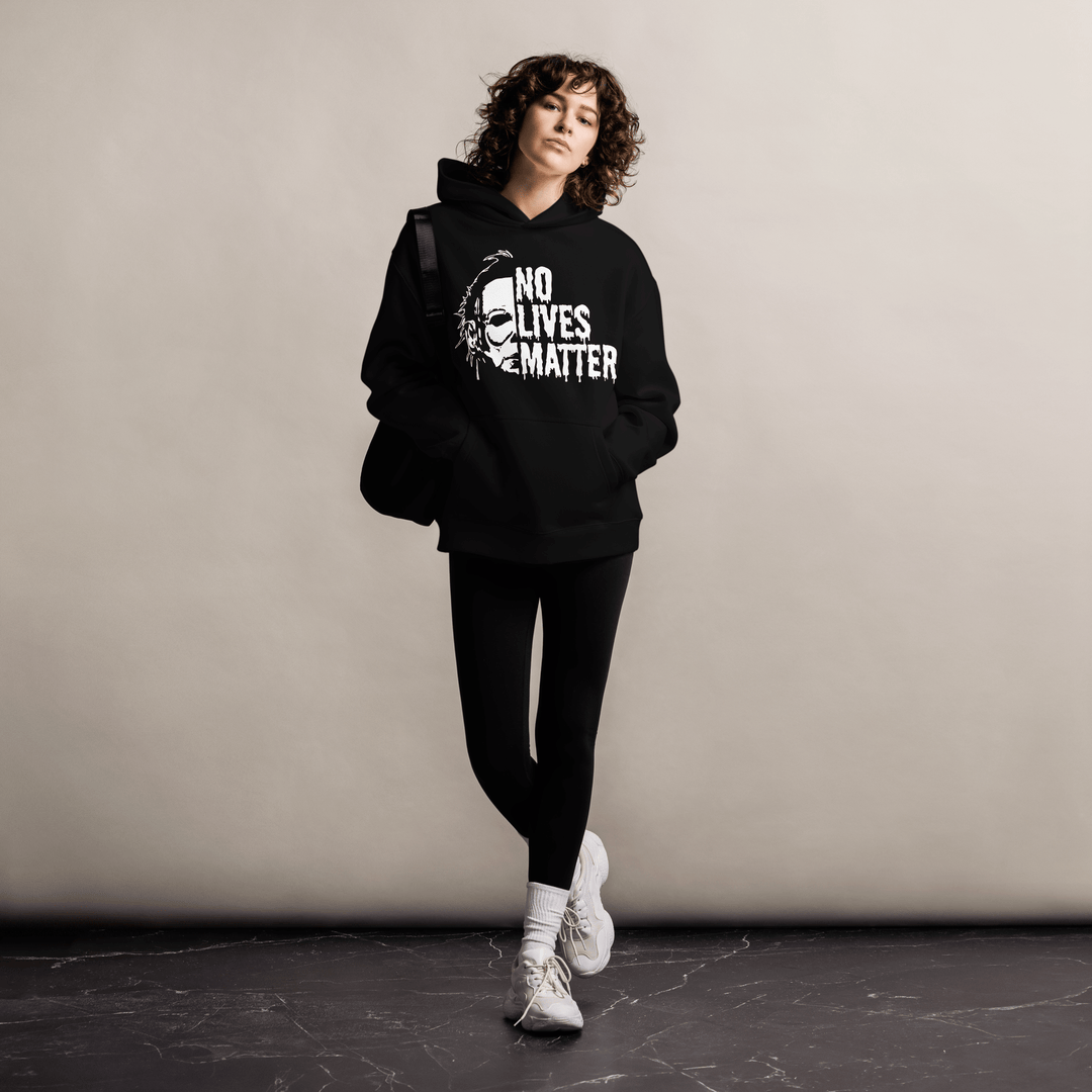 No Lives Matter | Oversized Unisex Fleece Hoodie - Syntax & Alchemy