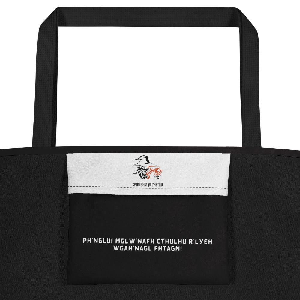 Miskatonic University |  Large Tote Bag - Syntax & Alchemy