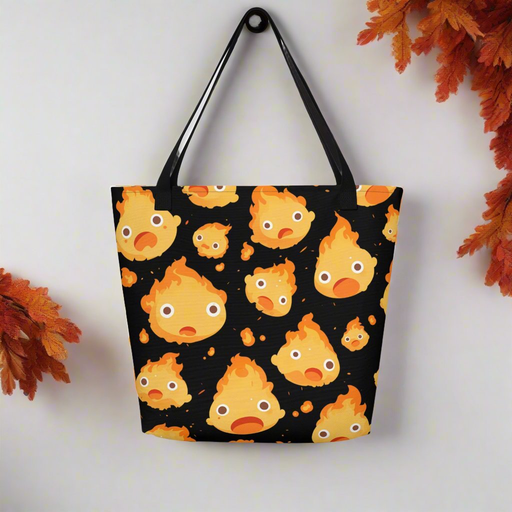 Calcifer | Large Tote Bag - Syntax & Alchemy