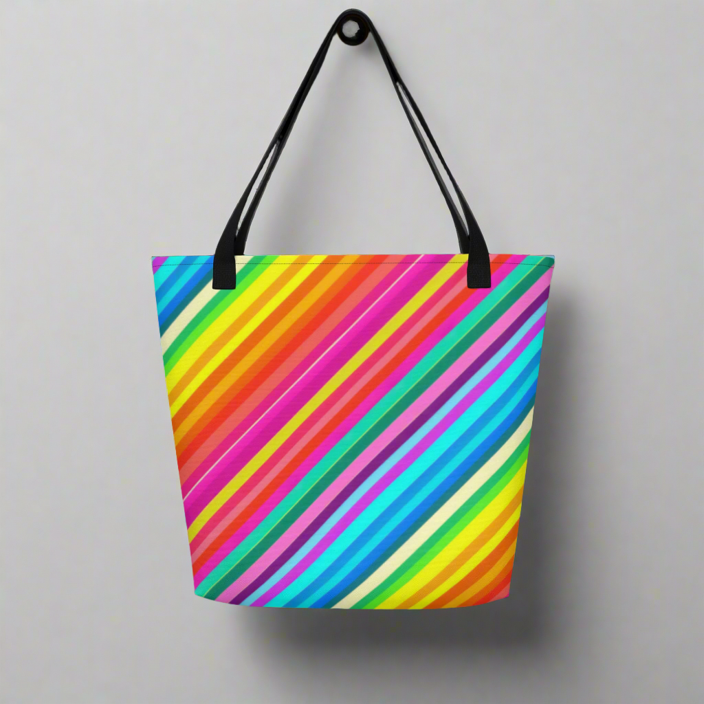Candy Stripes | Large Tote Bag - Syntax & Alchemy