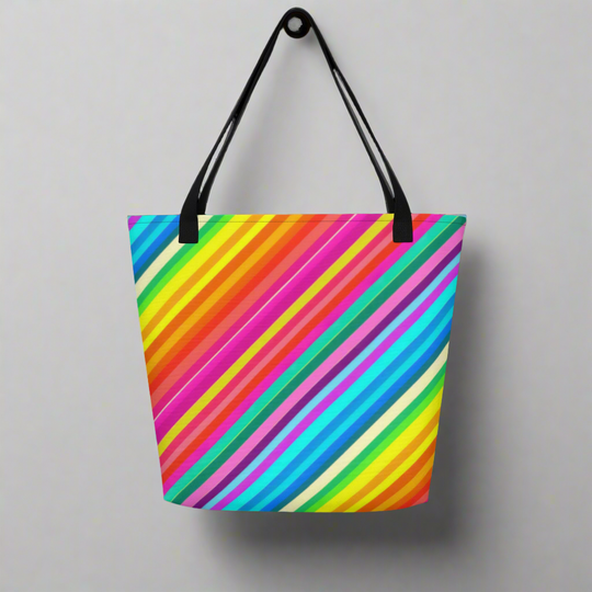 Candy Stripes | Large Tote Bag - Syntax & Alchemy