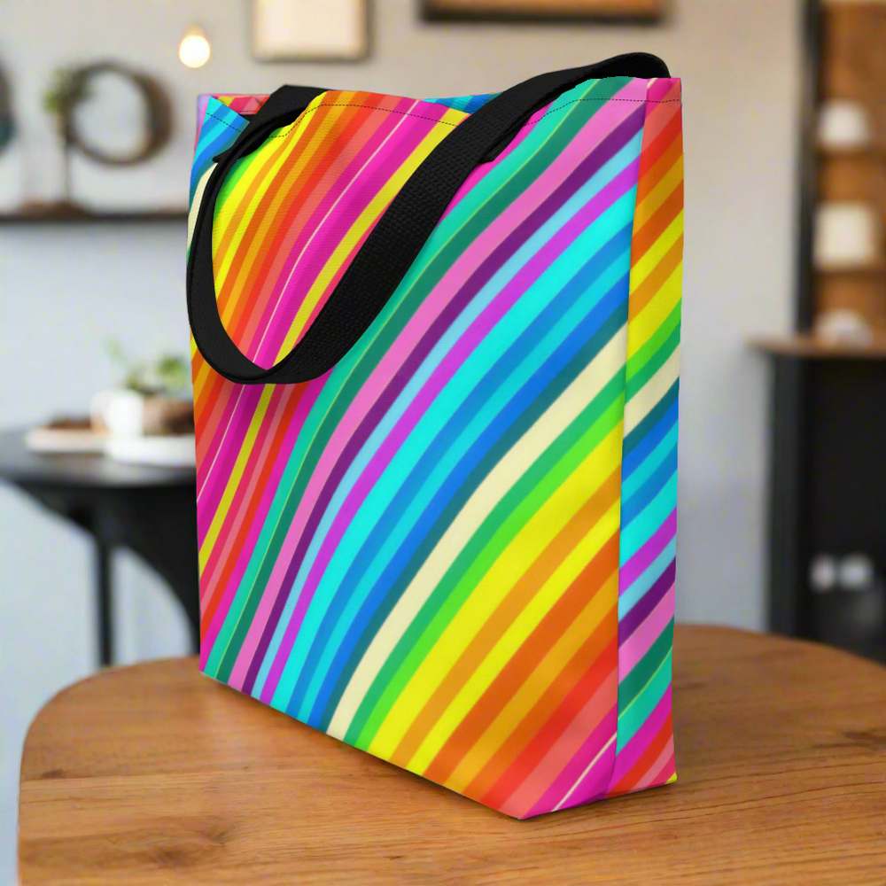 Candy Stripes | Large Tote Bag - Syntax & Alchemy