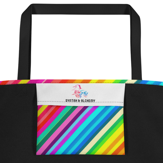 Candy Stripes | Large Tote Bag - Syntax & Alchemy