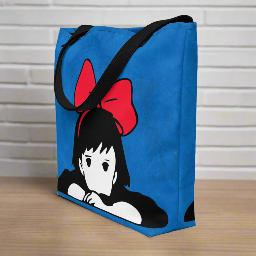 Kiki Red Bow | Large Tote Bag - Syntax & Alchemy