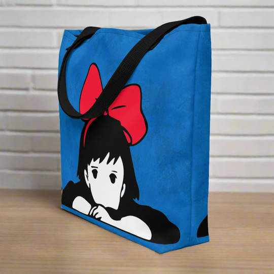 Kiki Red Bow | Large Tote Bag - Syntax & Alchemy
