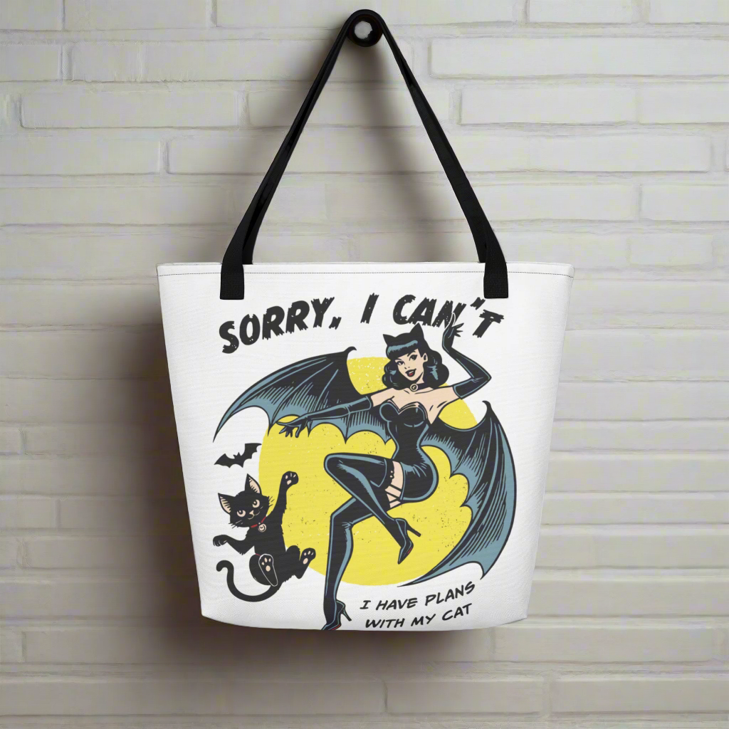 Sorry I Can't | Large Tote Bag - Syntax & Alchemy