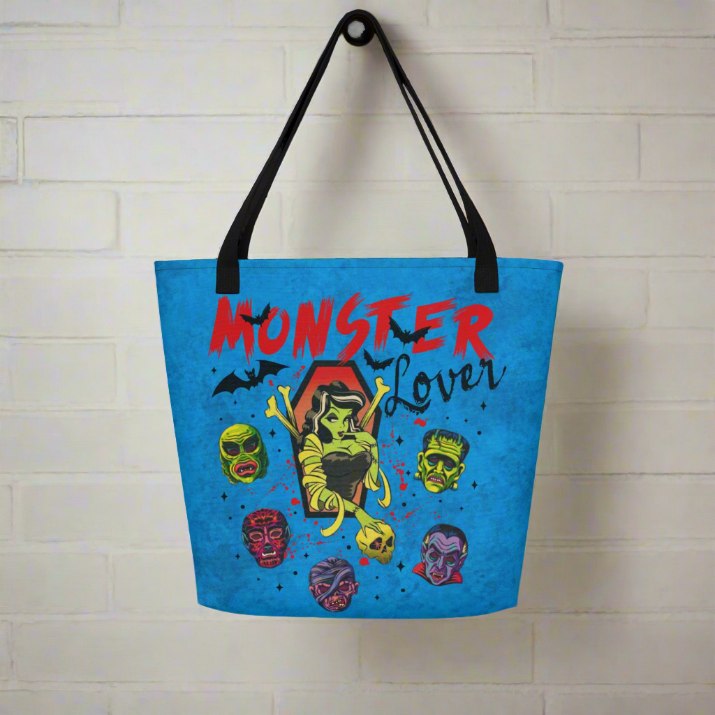 Monster Lover | Large Tote Bag - Syntax & Alchemy