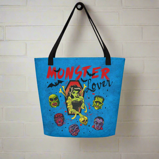 Monster Lover | Large Tote Bag - Syntax & Alchemy