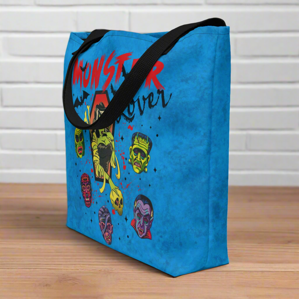 Monster Lover | Large Tote Bag - Syntax & Alchemy