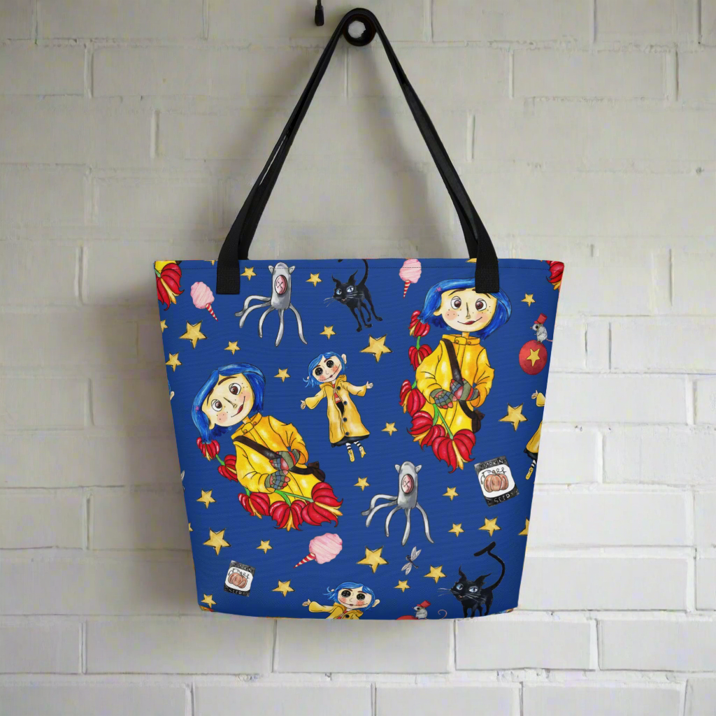 Twitchy Witchy Girl | Large Tote Bag - Syntax & Alchemy