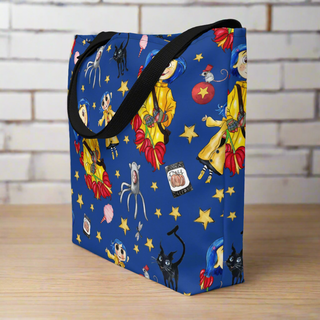 Twitchy Witchy Girl | Large Tote Bag - Syntax & Alchemy