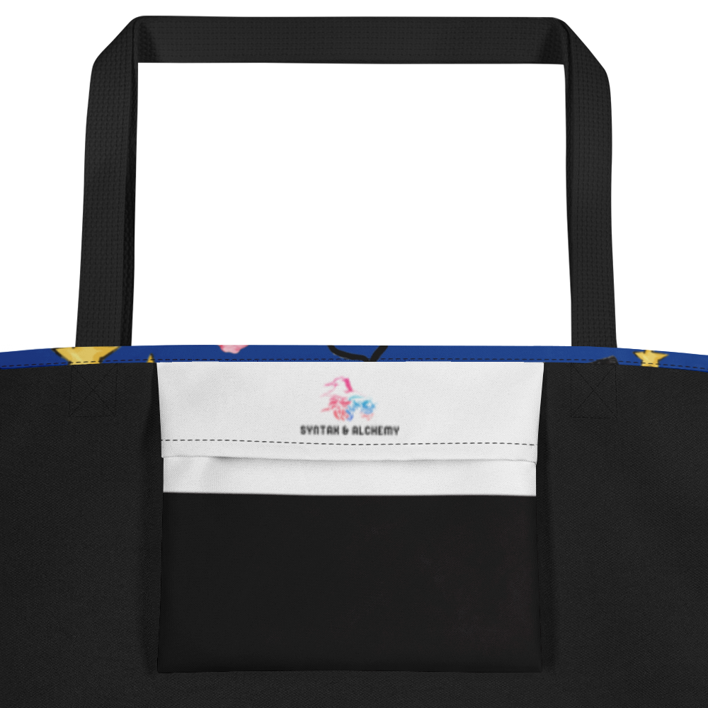 Twitchy Witchy Girl | Large Tote Bag - Syntax & Alchemy