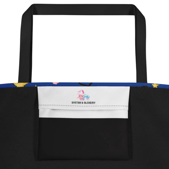 Twitchy Witchy Girl | Large Tote Bag - Syntax & Alchemy